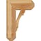 Ekena Millwork Olympic Craftsman Rough Sawn Bracket w/ Offset Brace, Western Red Cedar, 8"W x 18"D x 26"H BKT0806X18X26OLY04RWR - alternate 2